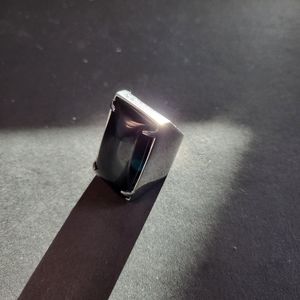Onyx Yule Ring